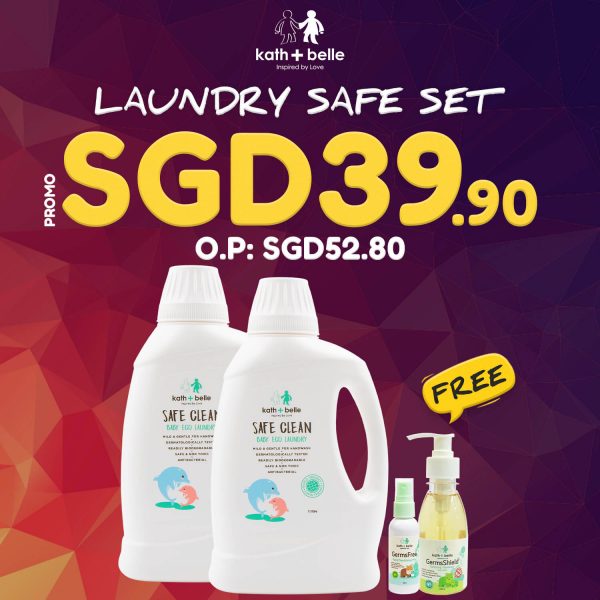 Kath N Belle Laundry Safe Set Sg Square Banner